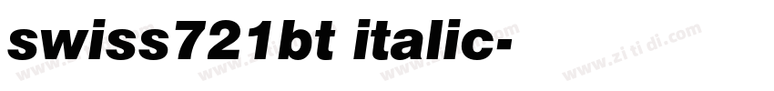 swiss721bt italic字体转换 swiss721bt italic字体转换